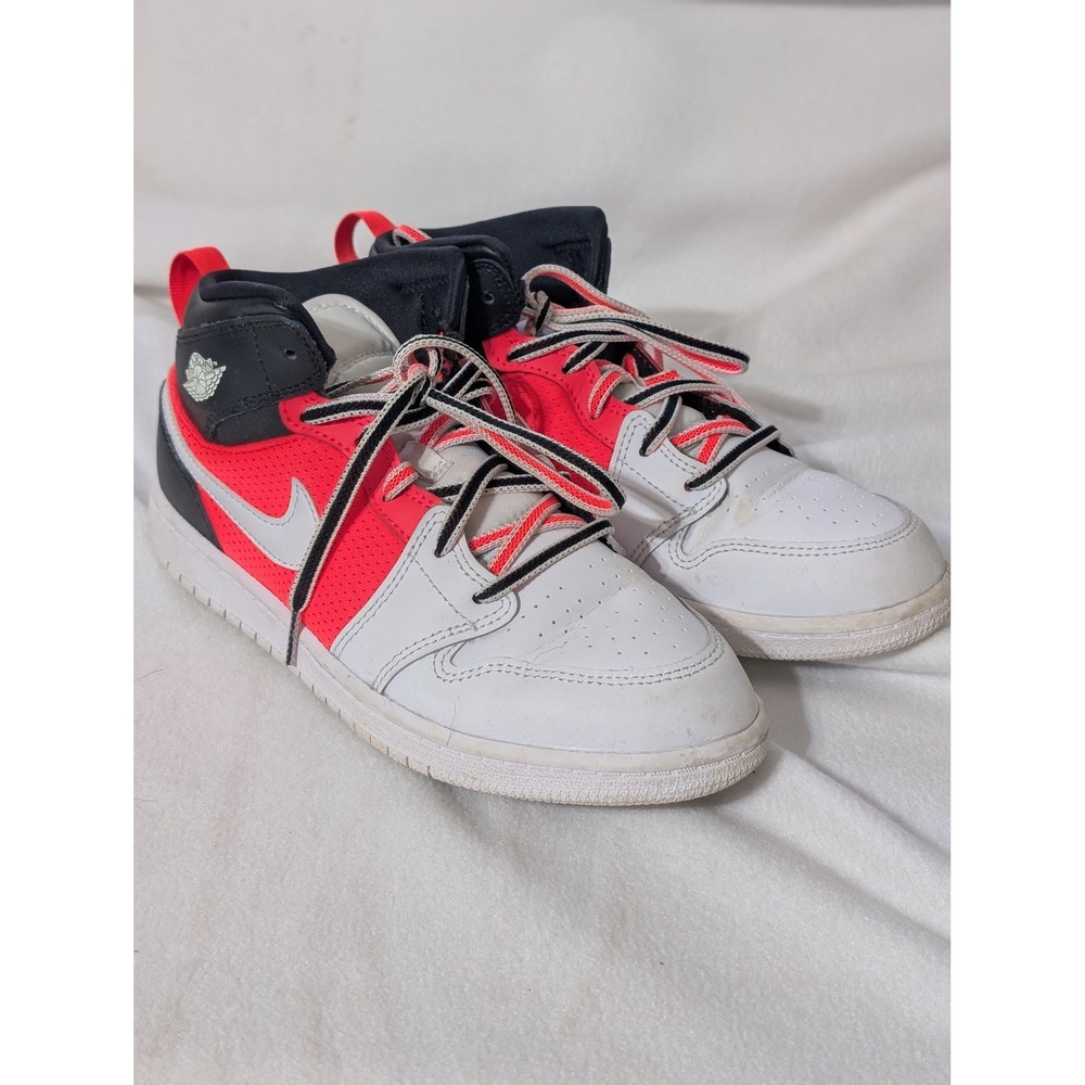 Nike Air Jordan 1 Mid SS Kids Bright Crimson White Black FB4418-016 Size 3Y
